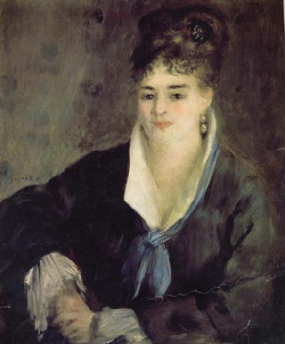 Pierre Renoir Woman in Black oil painting picture